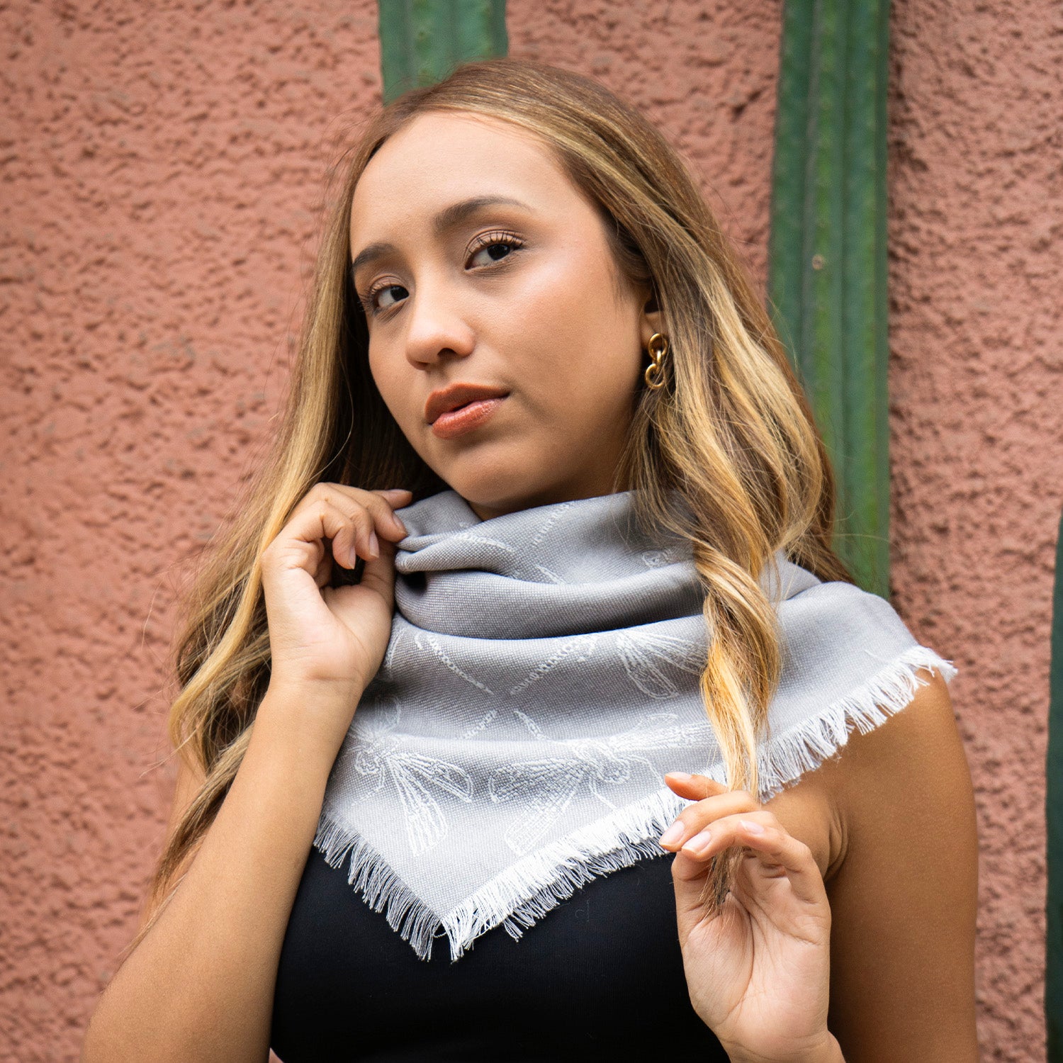 Chal Baby Alpaca diseño Libélula