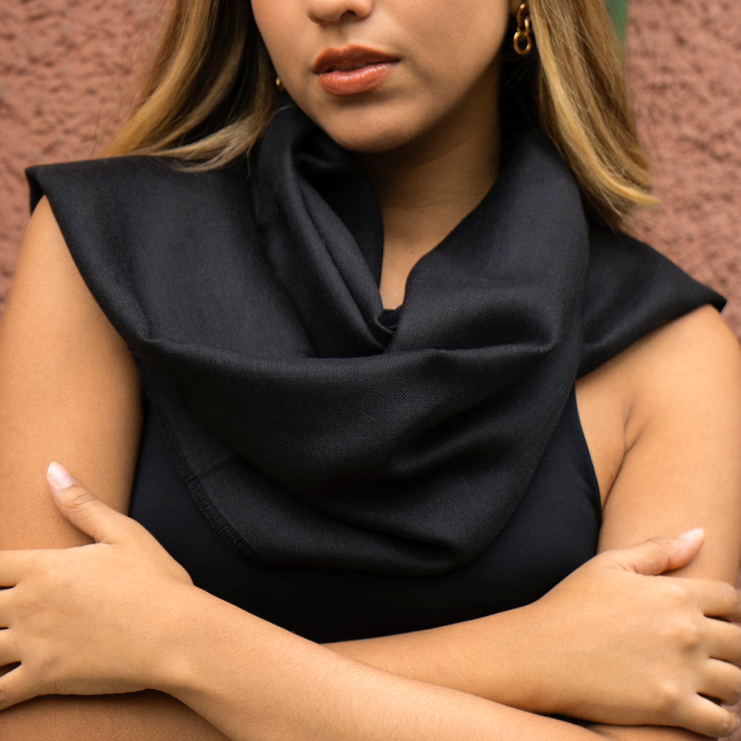 Chal Baby Alpaca Liso Negro