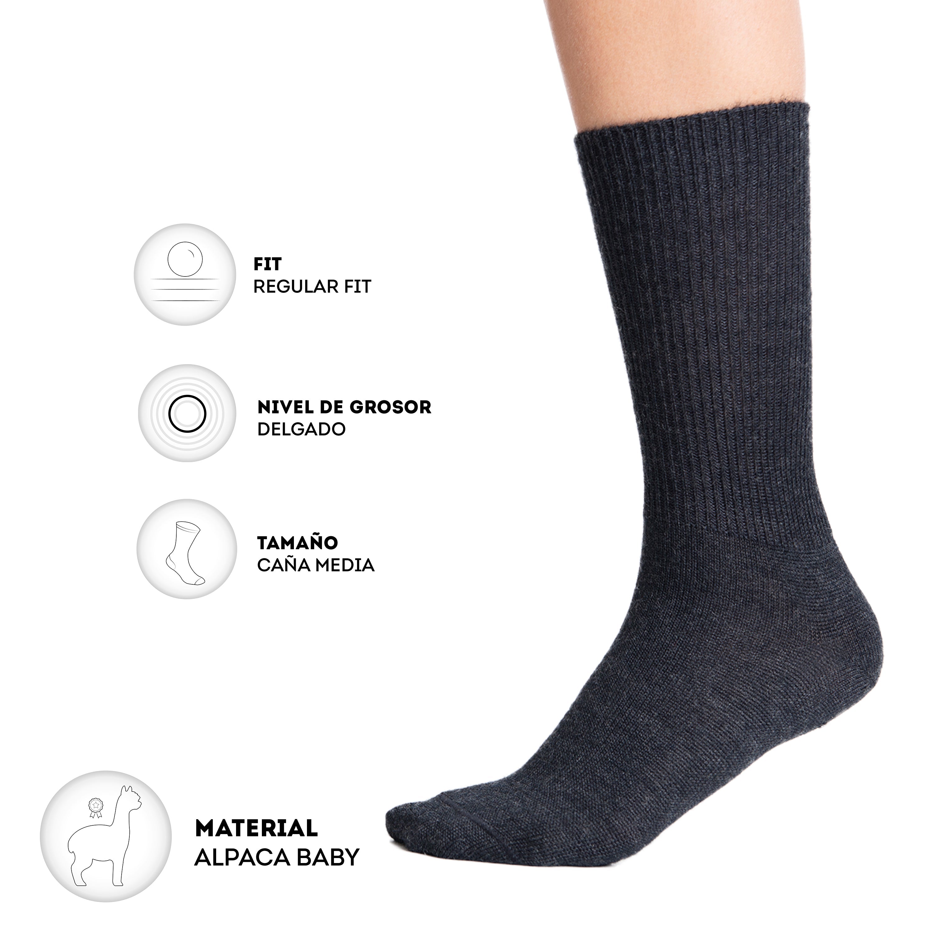 Medias de Baby Alpaca Extra Suaves