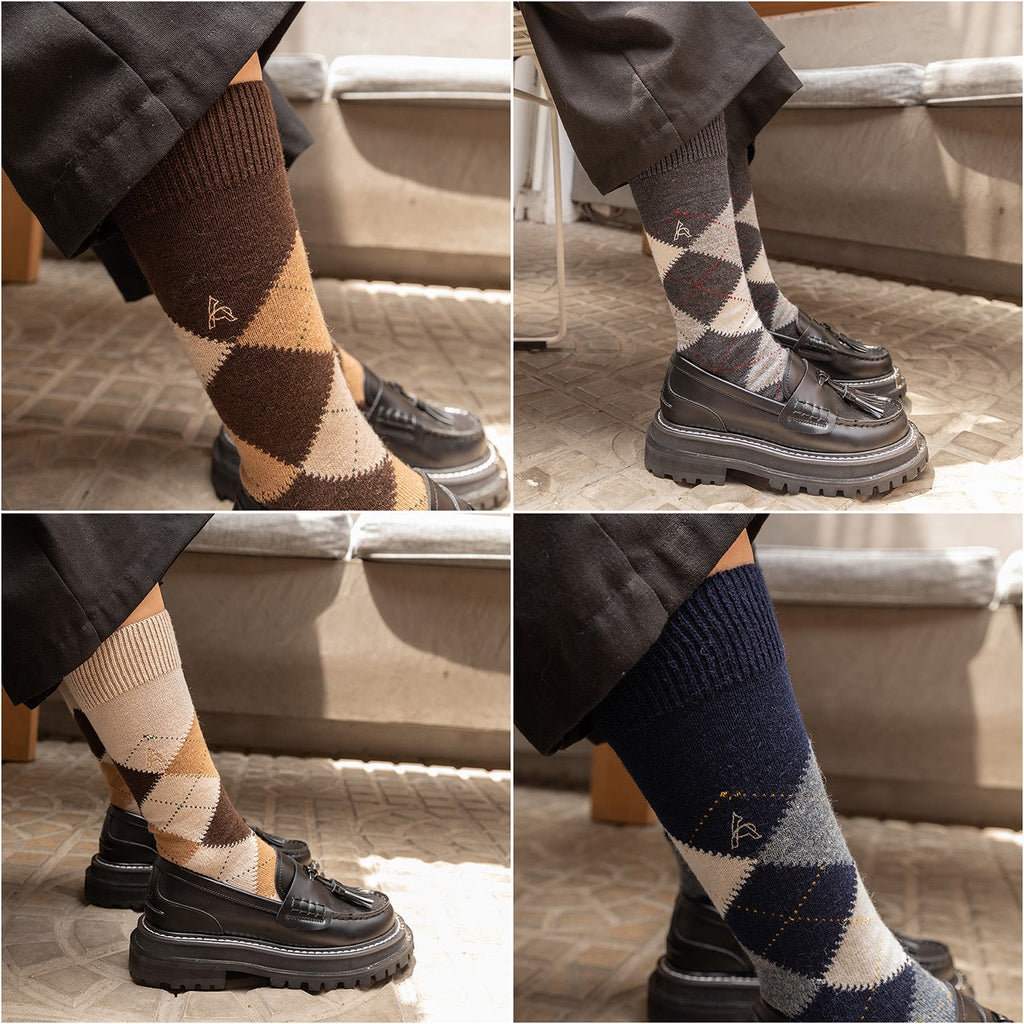 Medias de Baby Alpaca Intarsia