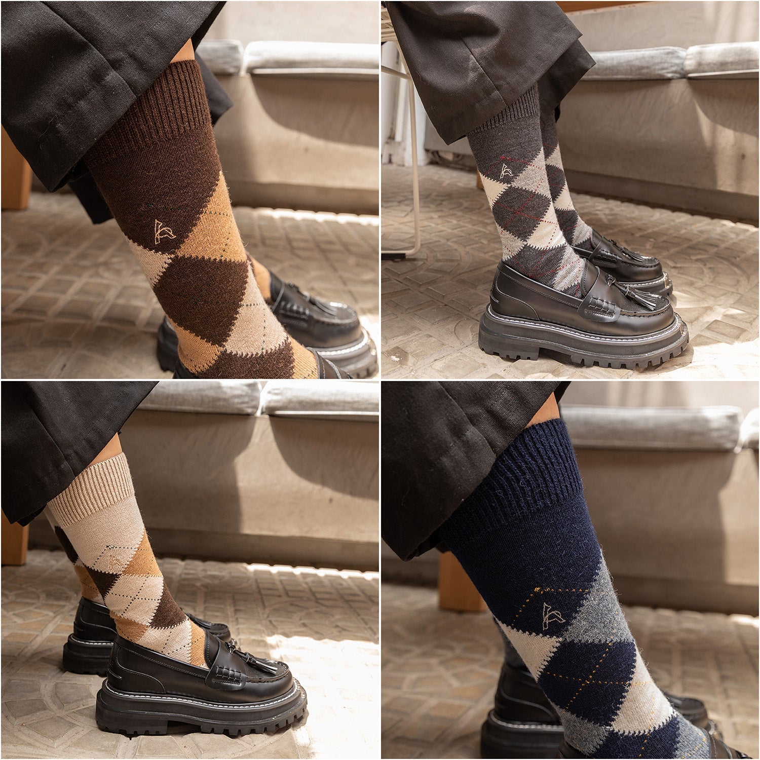 Medias de Baby Alpaca Intarsia