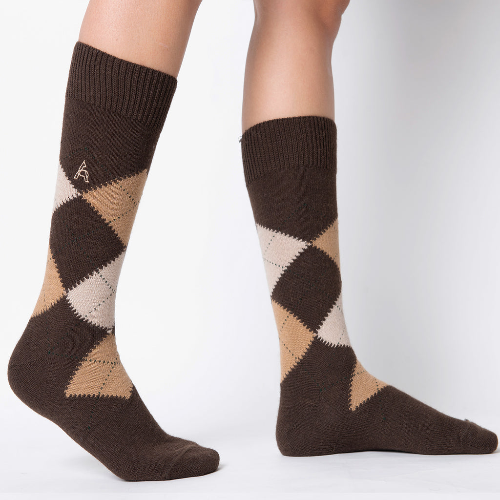Medias de Baby Alpaca Intarsia