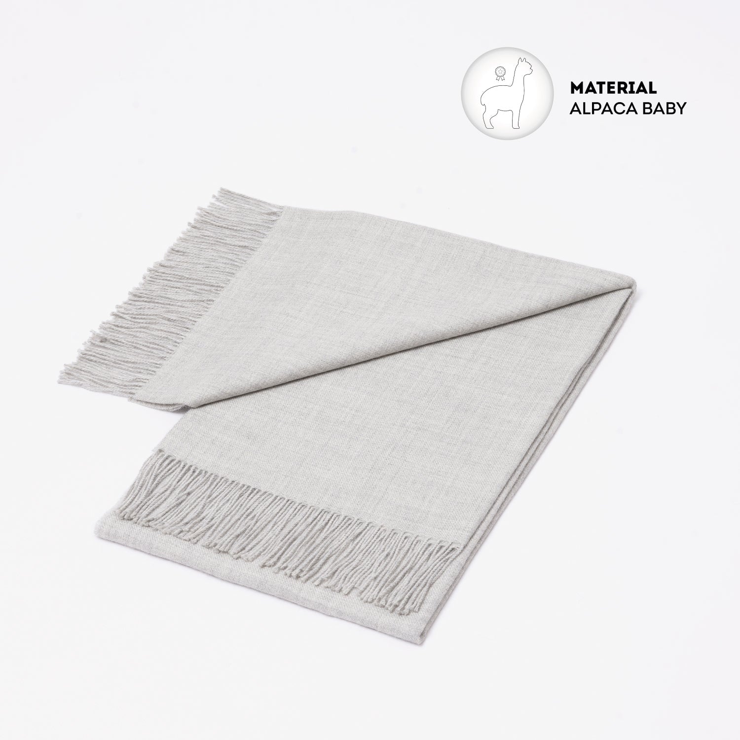 Manta Baby Alpaca Sara Sara Gris