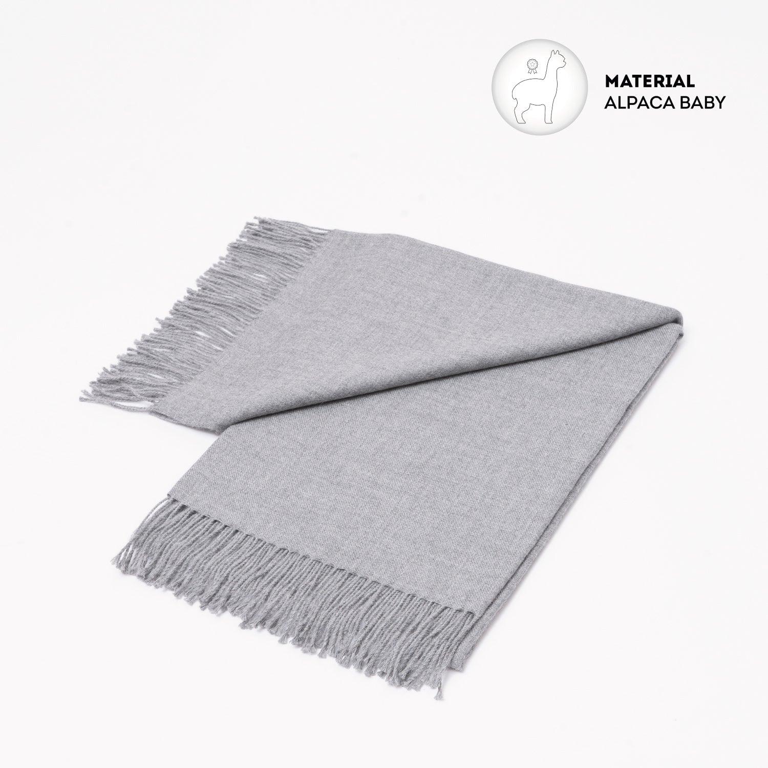 Manta Baby Alpaca Sara Sara Plomo