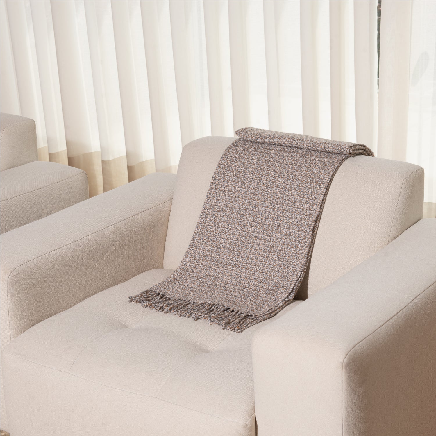 Manta Trinity Condoriri Mostaza/Gris