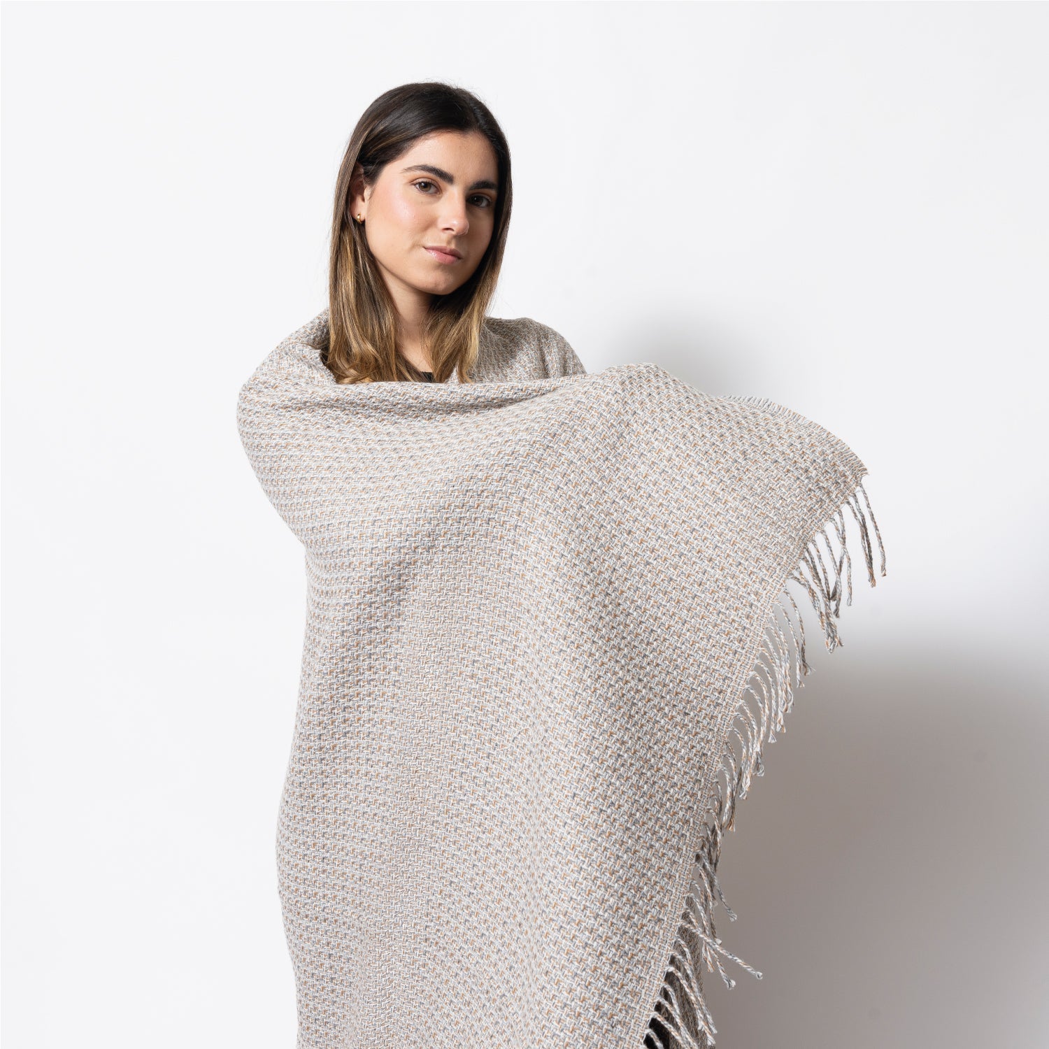 Manta Trinity Condoriri Mostaza/Gris