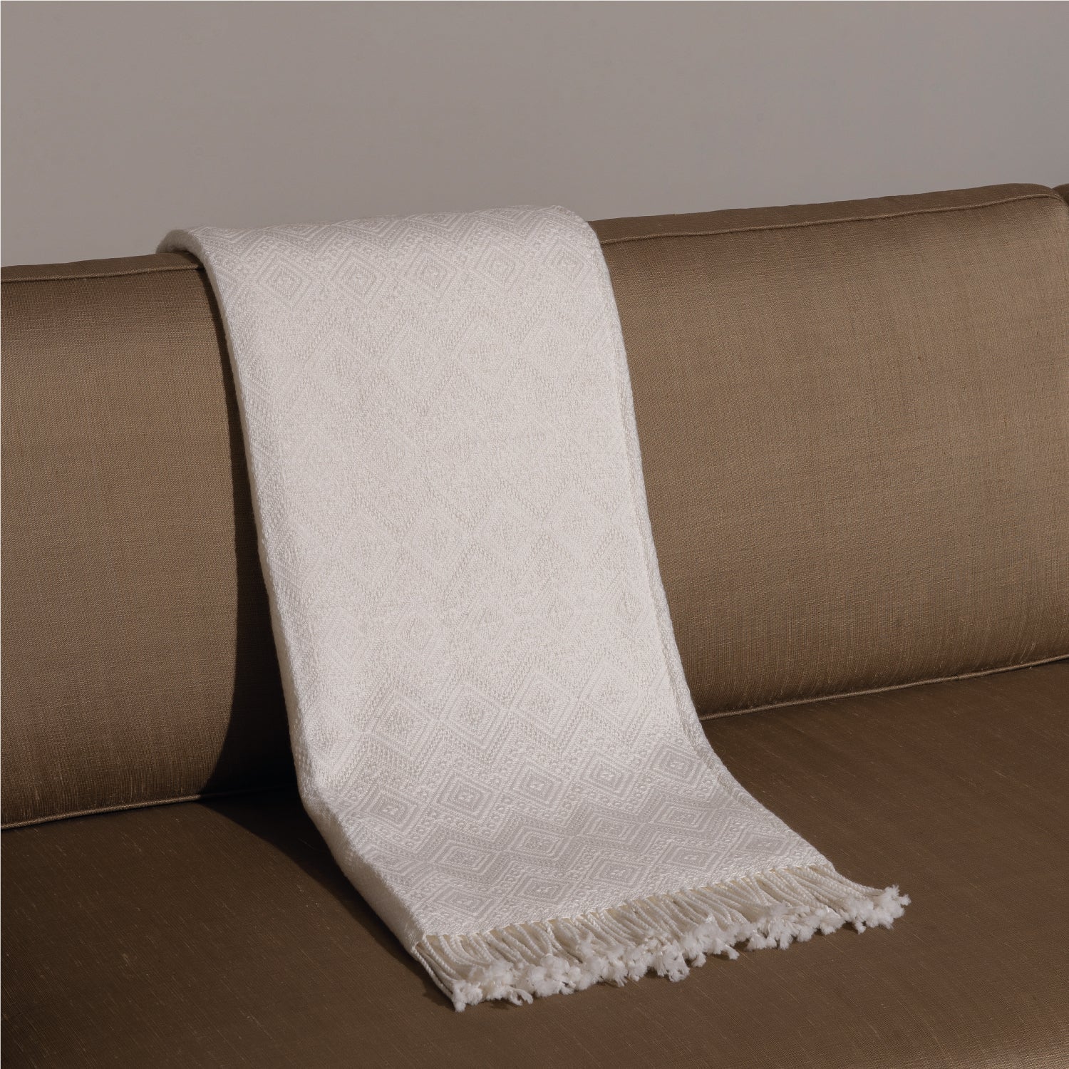 Manta Tejida Solimana Khaki