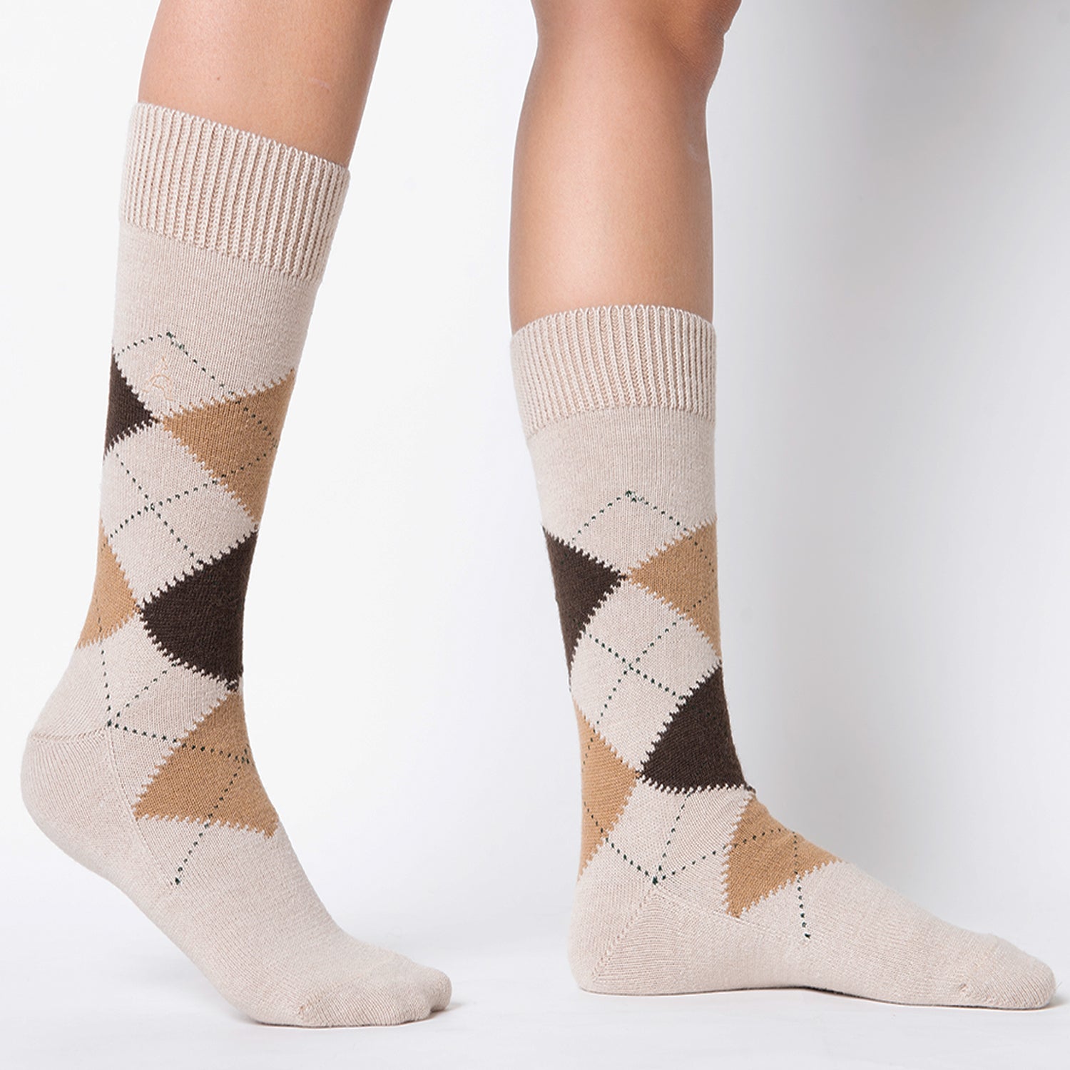 Medias de Baby Alpaca Intarsia