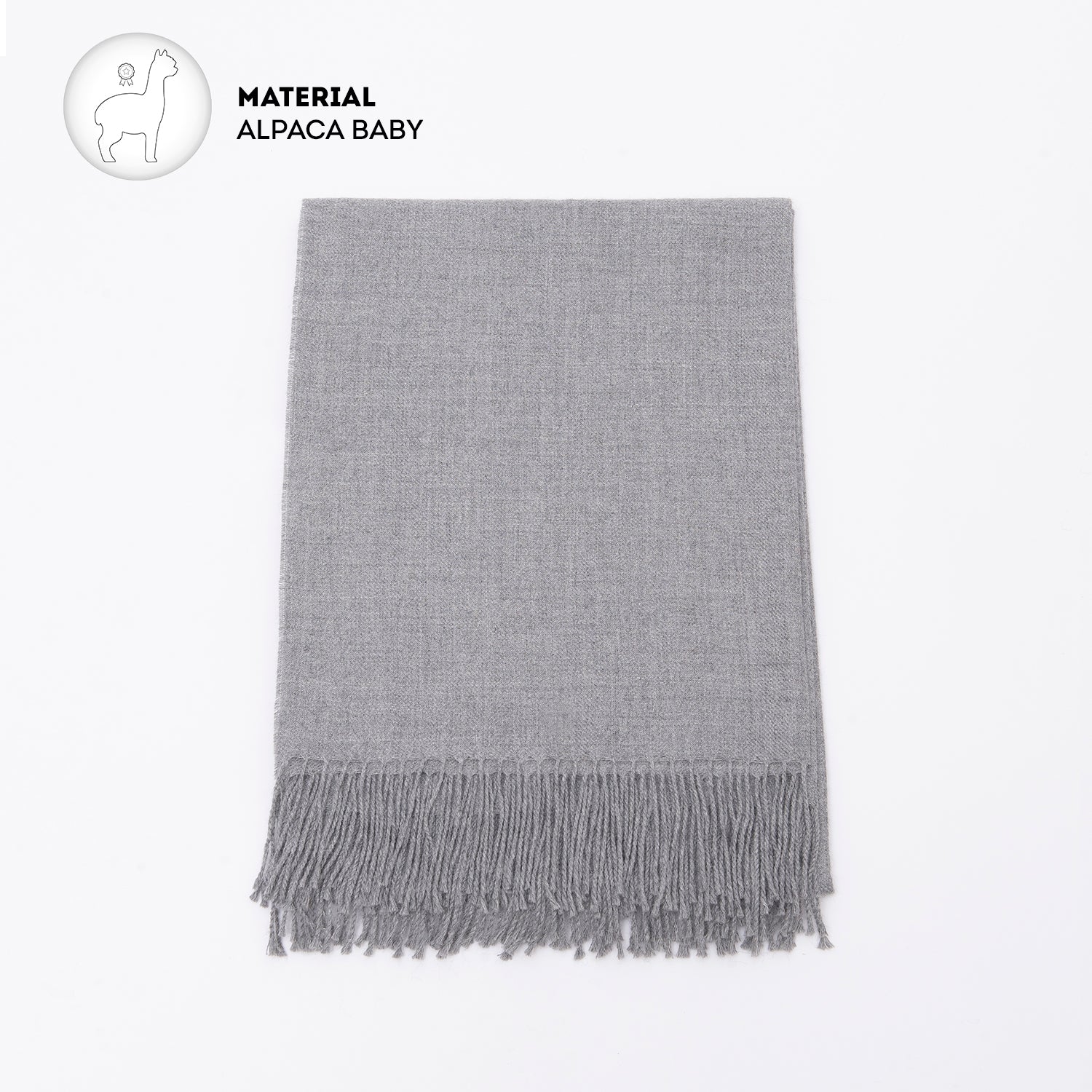 Manta Baby Alpaca Sara Sara Plomo