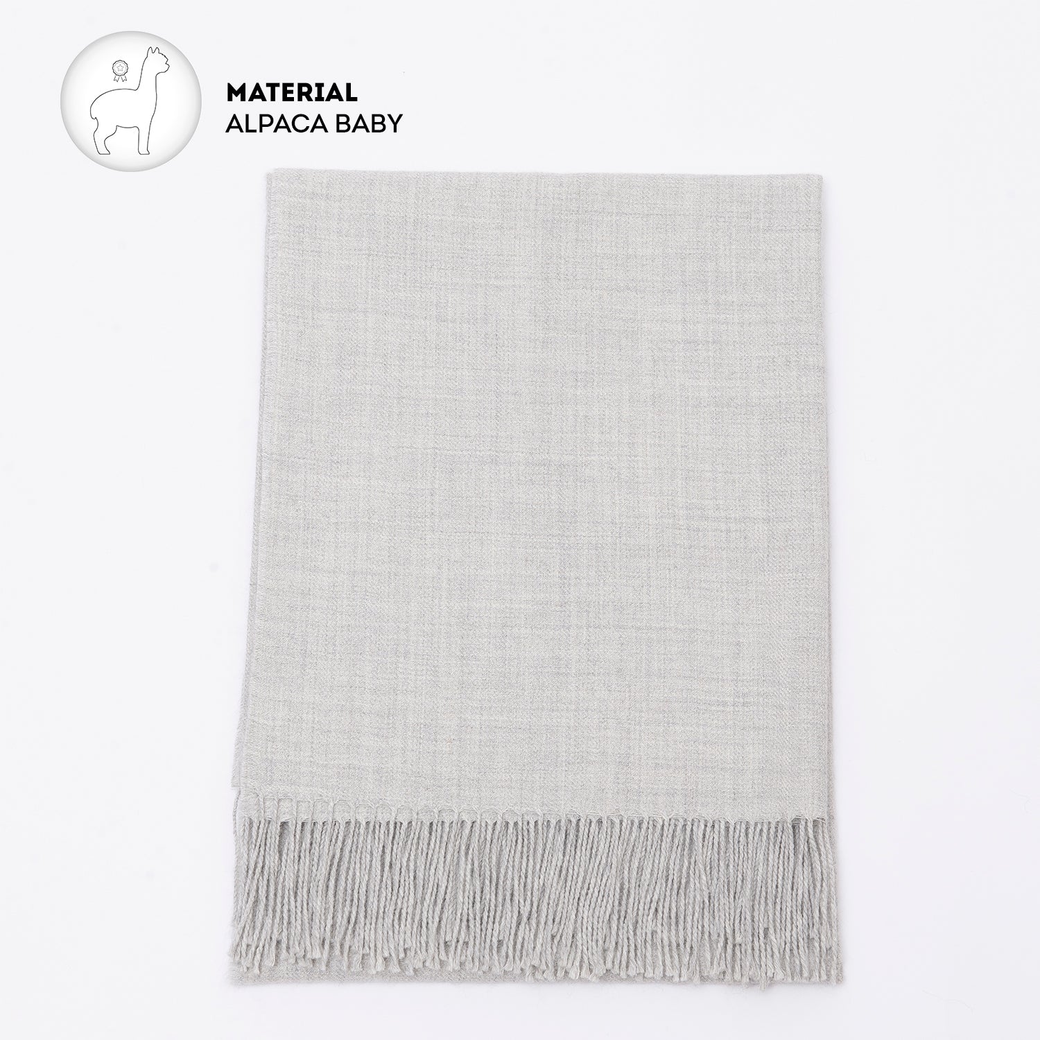 Manta Baby Alpaca Sara Sara Gris